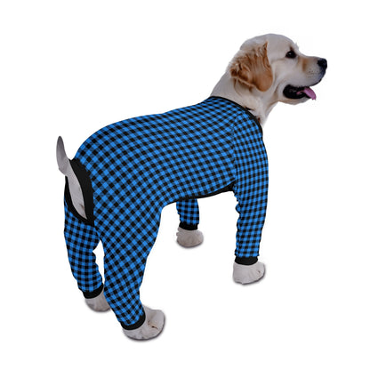 Buffalo Plaid - Warm and Cozy Dog Pajamas – Stylish, Comfy Pet Clothes for Most Breeds