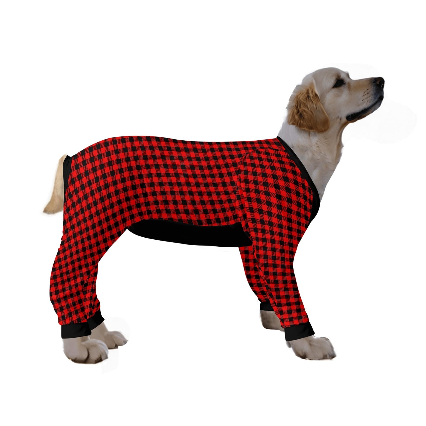 Buffalo Plaid - Warm and Cozy Dog Pajamas – Stylish, Comfy Pet Clothes for Most Breeds