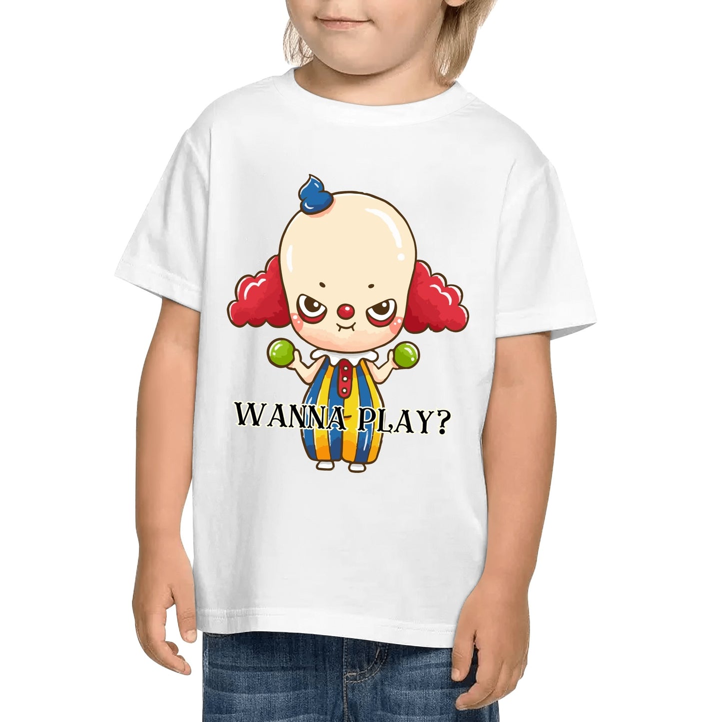 Wanna Play? - Kids100% Soft Cotton T-Shirt