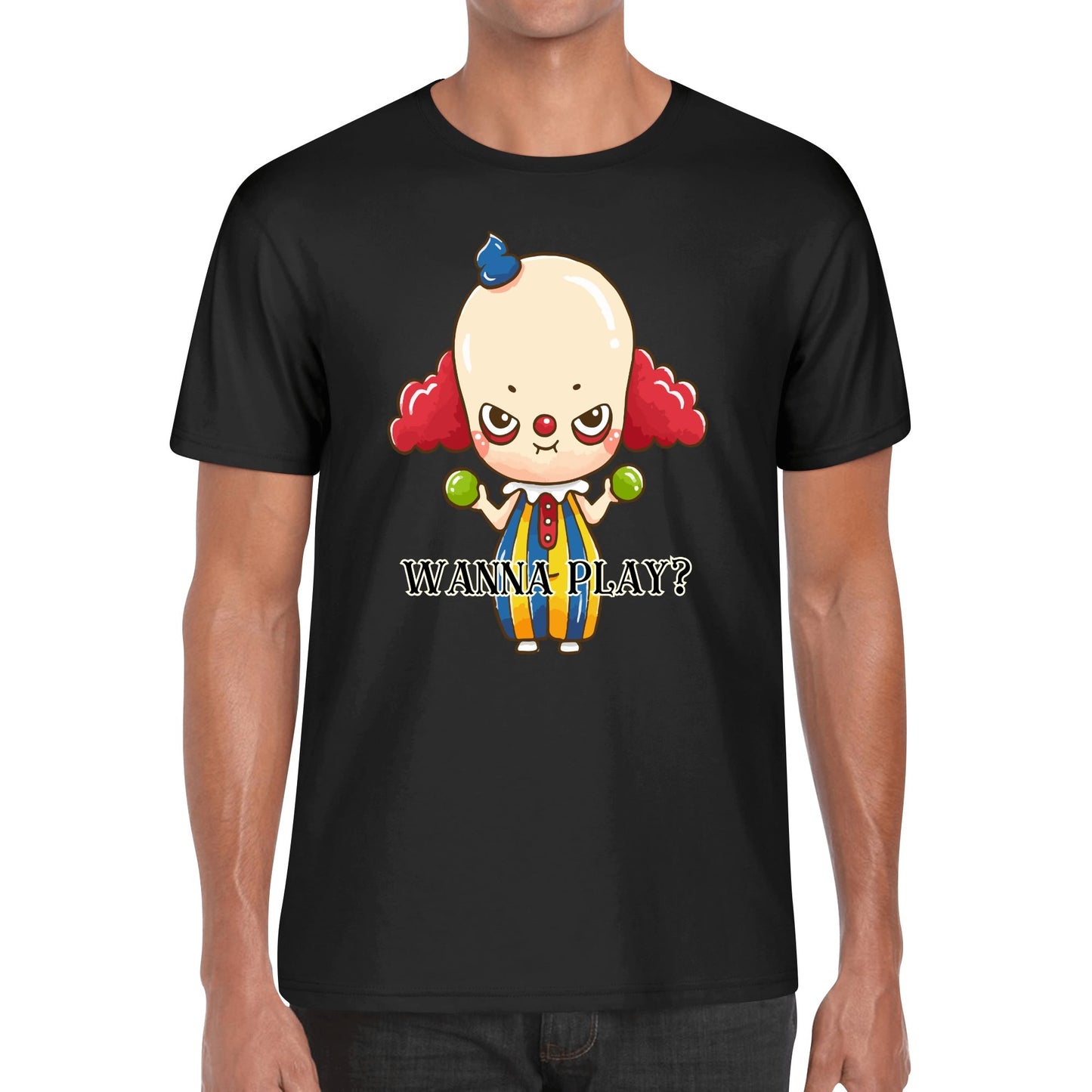 Wanna Play? - Mens 100% Soft Cotton T-Shirt