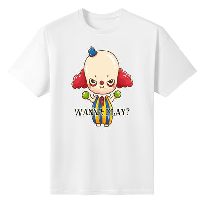 Wanna Play? Womens 100% Soft Cotton T-Shirt