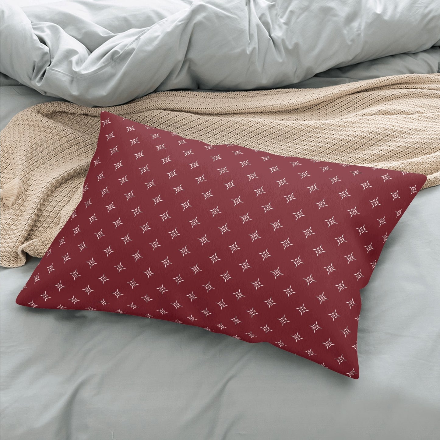 Christmas Stars - Soft Polyester Fleece Rectangular Pillowcase – Stylish, Comfortable, and Durable