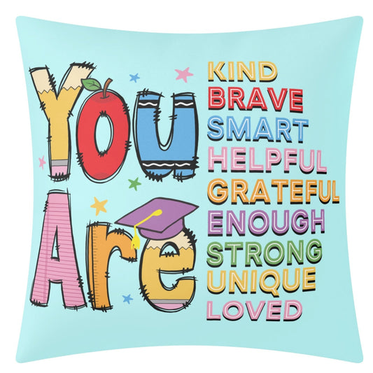 You Are Worthy – Cozy Pillowcase (18x18 In)