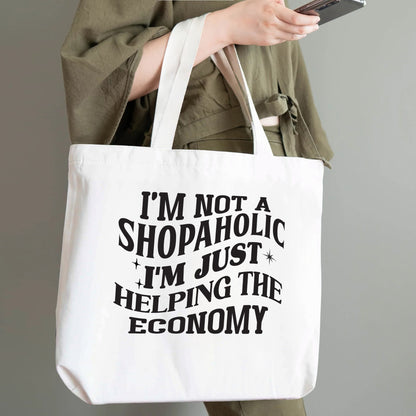 Funny 100% Cotton Tote Bag (Single-sided Print)