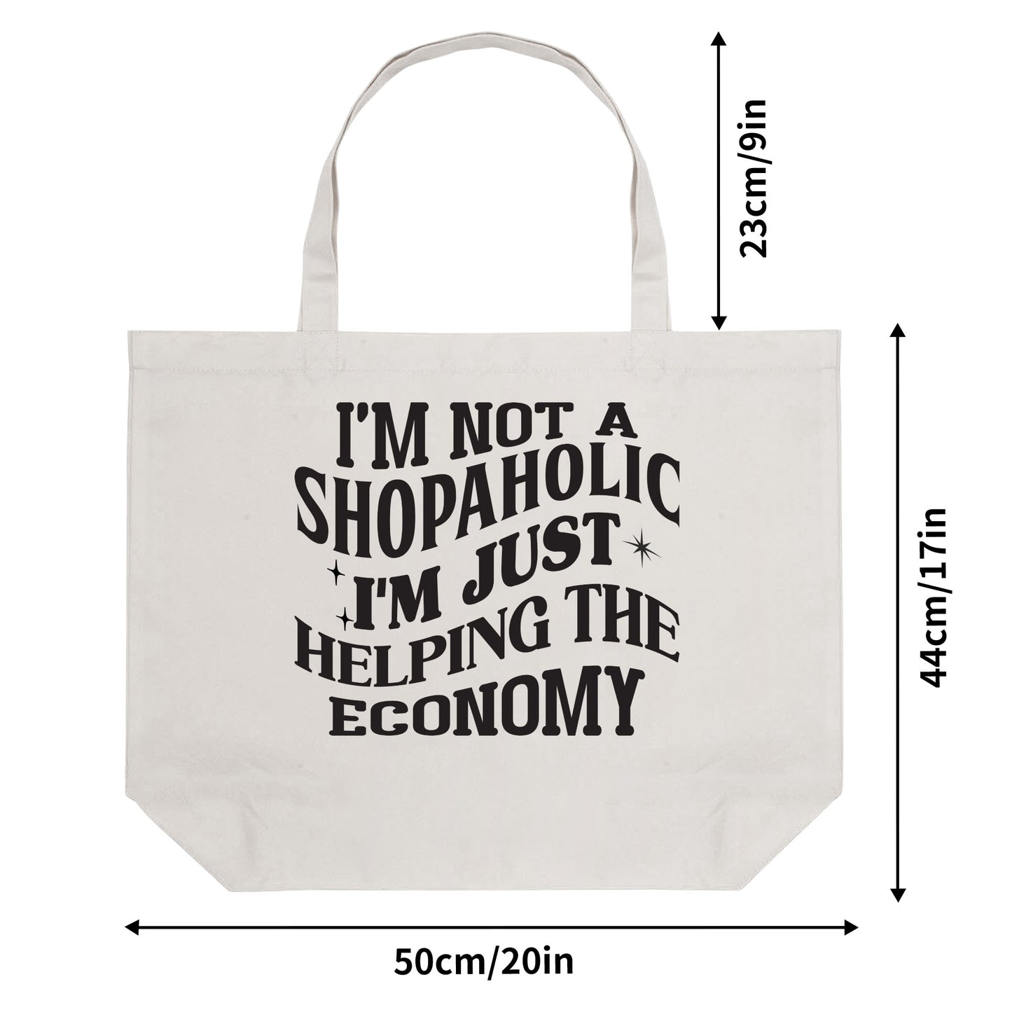 Funny 100% Cotton Tote Bag (Single-sided Print)