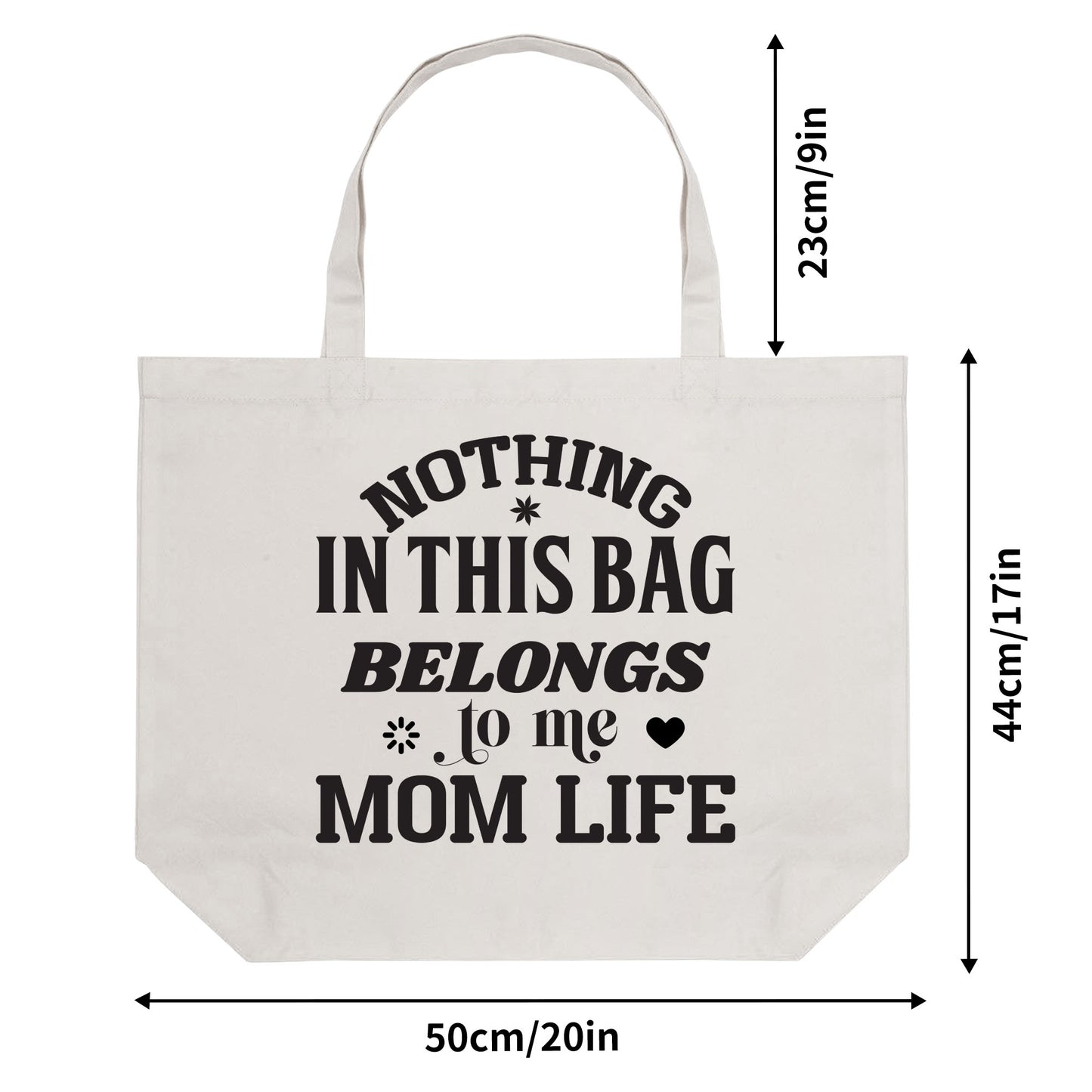 Funny 100% Cotton Tote Bag (Single-sided Print)