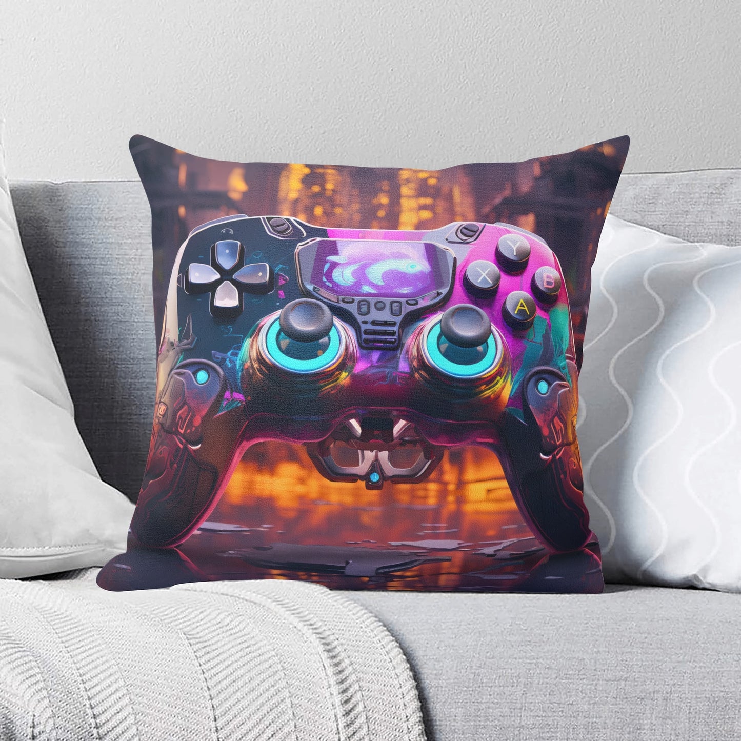 Gamer Fleece Pillow Case – (18x18 In)