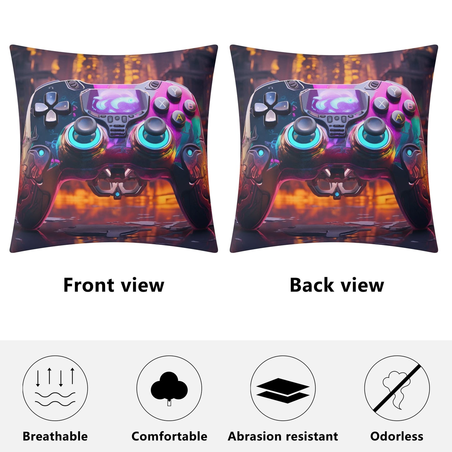 Gamer Fleece Pillow Case – (18x18 In)