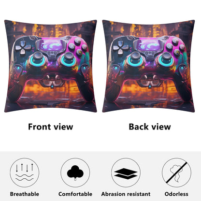 Gamer Fleece Pillow Case – (18x18 In)