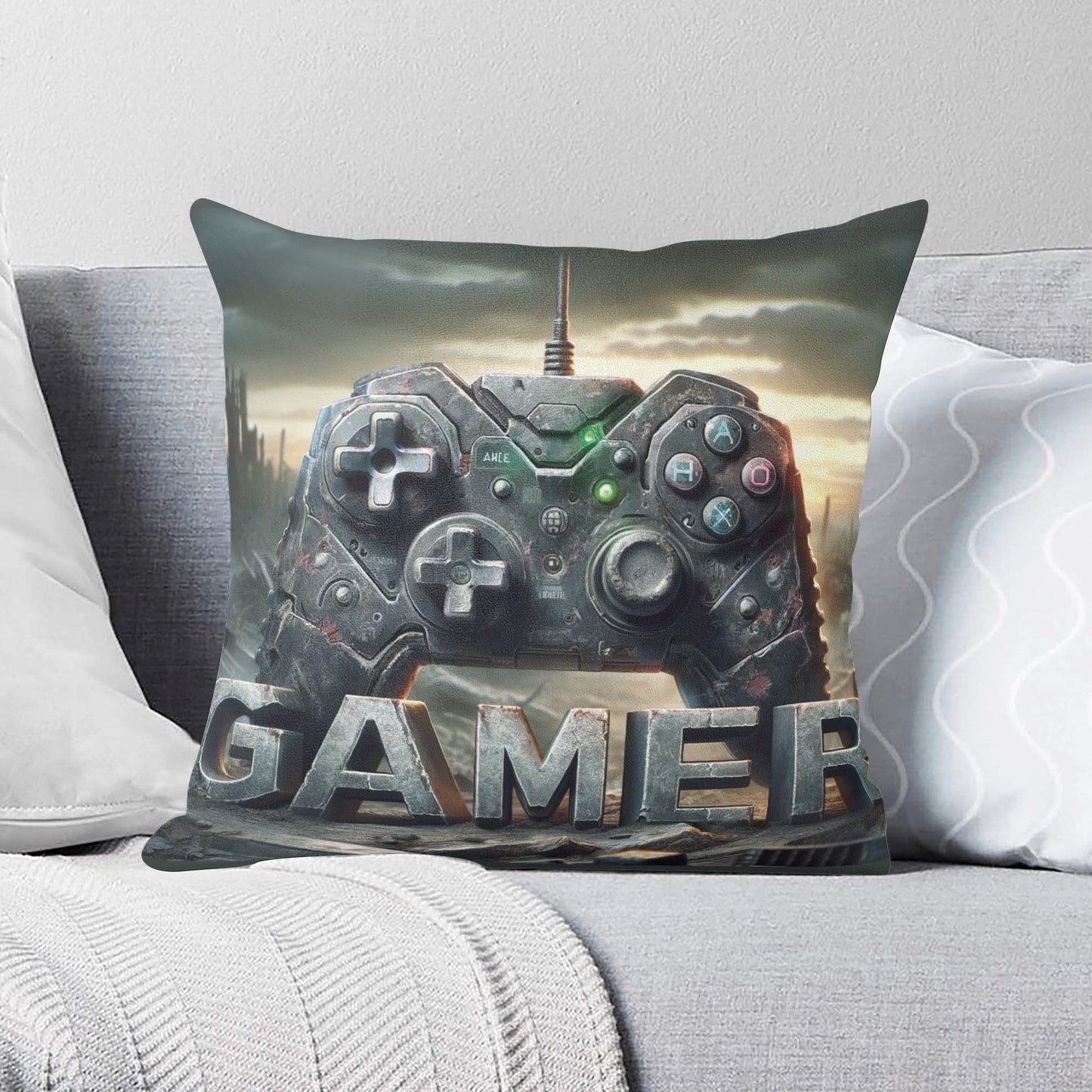 Gamer Fleece Pillow Case – (18x18 In)