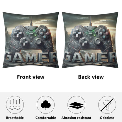 Gamer Fleece Pillow Case – (18x18 In)