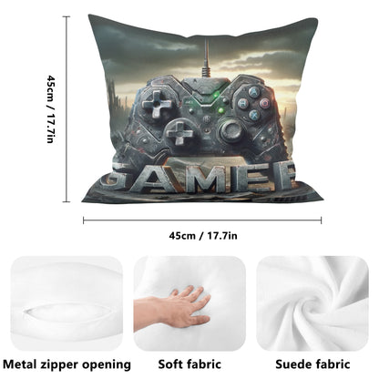 Gamer Fleece Pillow Case – (18x18 In)