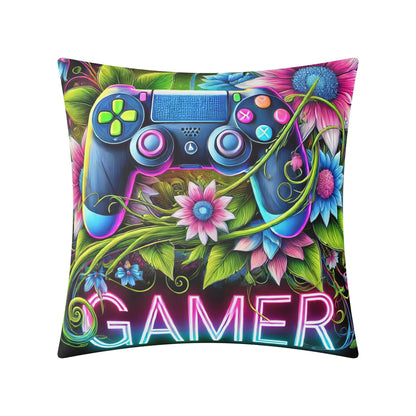 Gamer Fleece Pillow Case – (18x18 In)