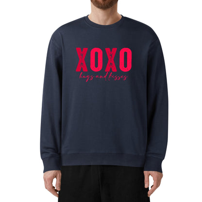 XOXO Hugs & Kisses - Unisex 100% Soft Cotton Valentines Day Sweatshirt