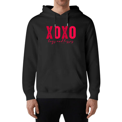 XOXO Hugs & Kisses - 100% Soft Cotton UNISEX Hoodie - Love & Valentines Day