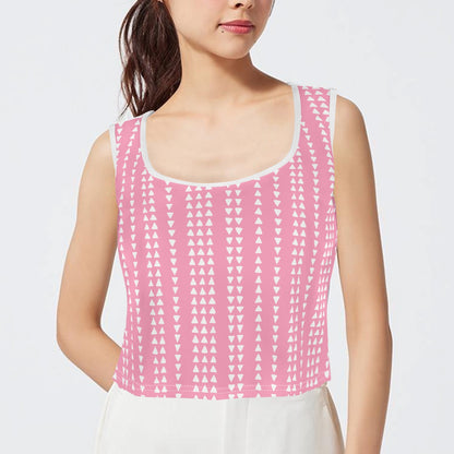 Gingham Girl Grunge Womens Summer Sleeveless Crop Tank Top – Soft, Lightweight, Versatile Fit (S-5XL)