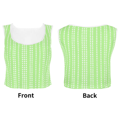 Gingham Girl Grunge Womens Summer Sleeveless Crop Tank Top – Soft, Lightweight, Versatile Fit (S-5XL)