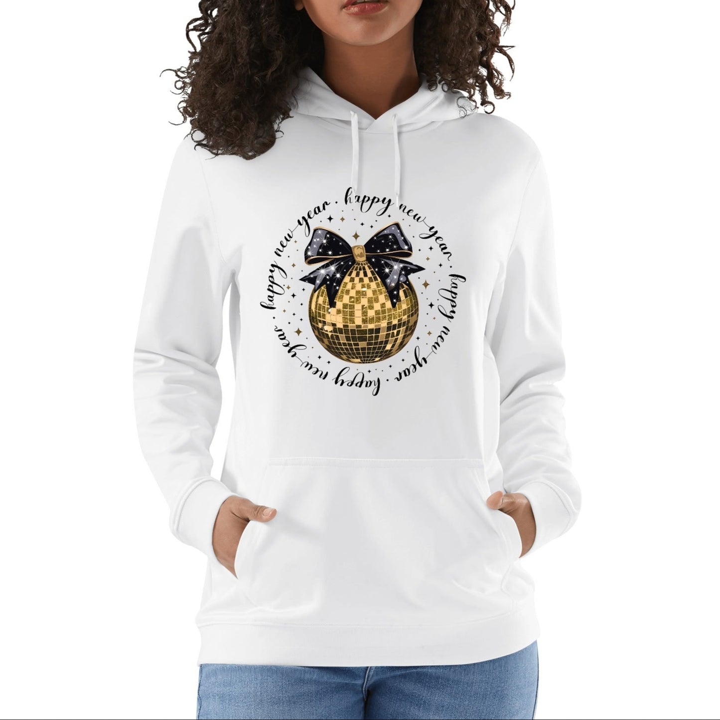 Coquette Happy New Year! - Unisex 100% Soft Cotton Hoodie – Cozy, Stylish, and Versatile