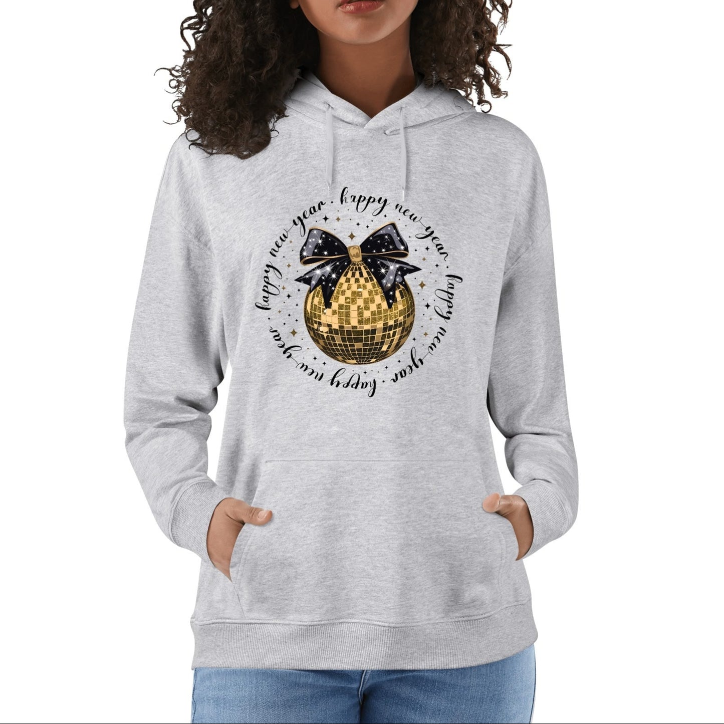 Coquette Happy New Year! - Unisex 100% Soft Cotton Hoodie – Cozy, Stylish, and Versatile