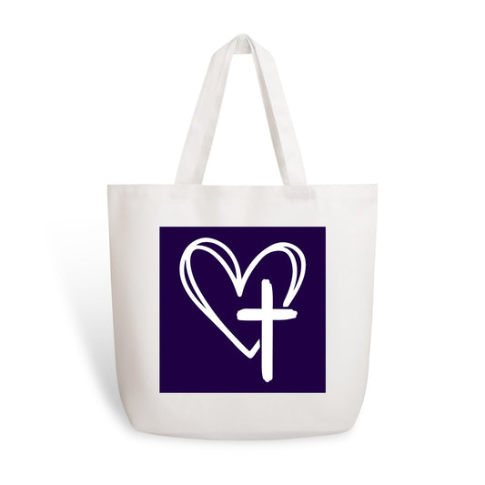 Jesus Loves 100% Cotton Tote Bag (Single-sided Print)