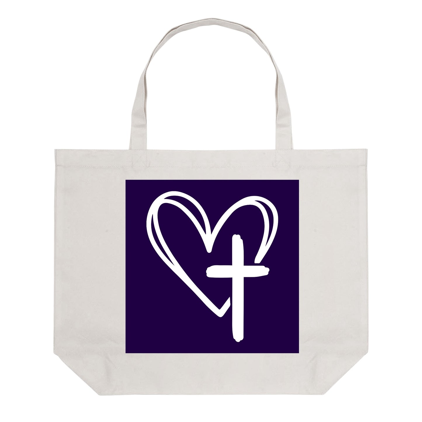 Jesus Loves 100% Cotton Tote Bag (Single-sided Print)