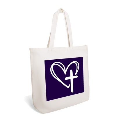 Jesus Loves 100% Cotton Tote Bag (Single-sided Print)