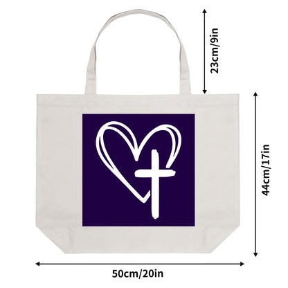 Jesus Loves 100% Cotton Tote Bag (Single-sided Print)