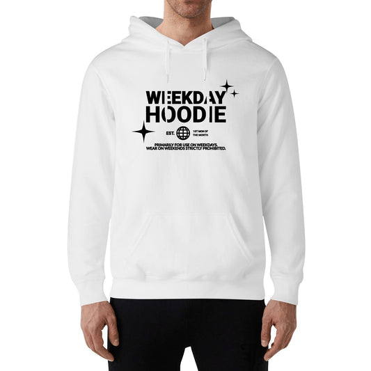 Weekday Hoodie -  Unisex 100% Soft Cotton Hoodie – Cozy, Stylish, and Versatile