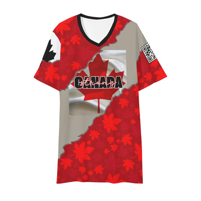 Remaining Canada Strong - Mens V-Neck Tee – Soft, Stylish, and Vibrant