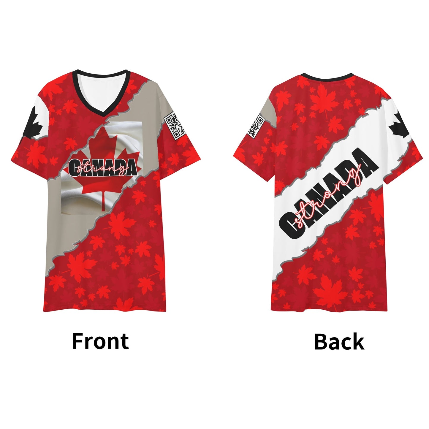 Remaining Canada Strong - Mens V-Neck Tee – Soft, Stylish, and Vibrant