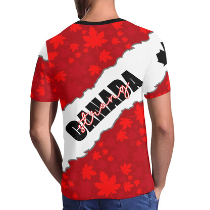 Canada Strong - Mens V-Neck Tee – Soft, Stylish, and Vibrant