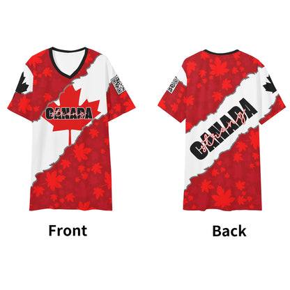 Canada Strong - Mens V-Neck Tee – Soft, Stylish, and Vibrant