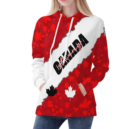 Canada Strong #NOTFORSALE - Women’s Velvet Hoodie – Sleek, Warm, and Perfect for Every Day