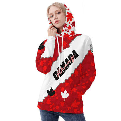 Canada Strong #NOTFORSALE - Women’s Velvet Hoodie – Sleek, Warm, and Perfect for Every Day