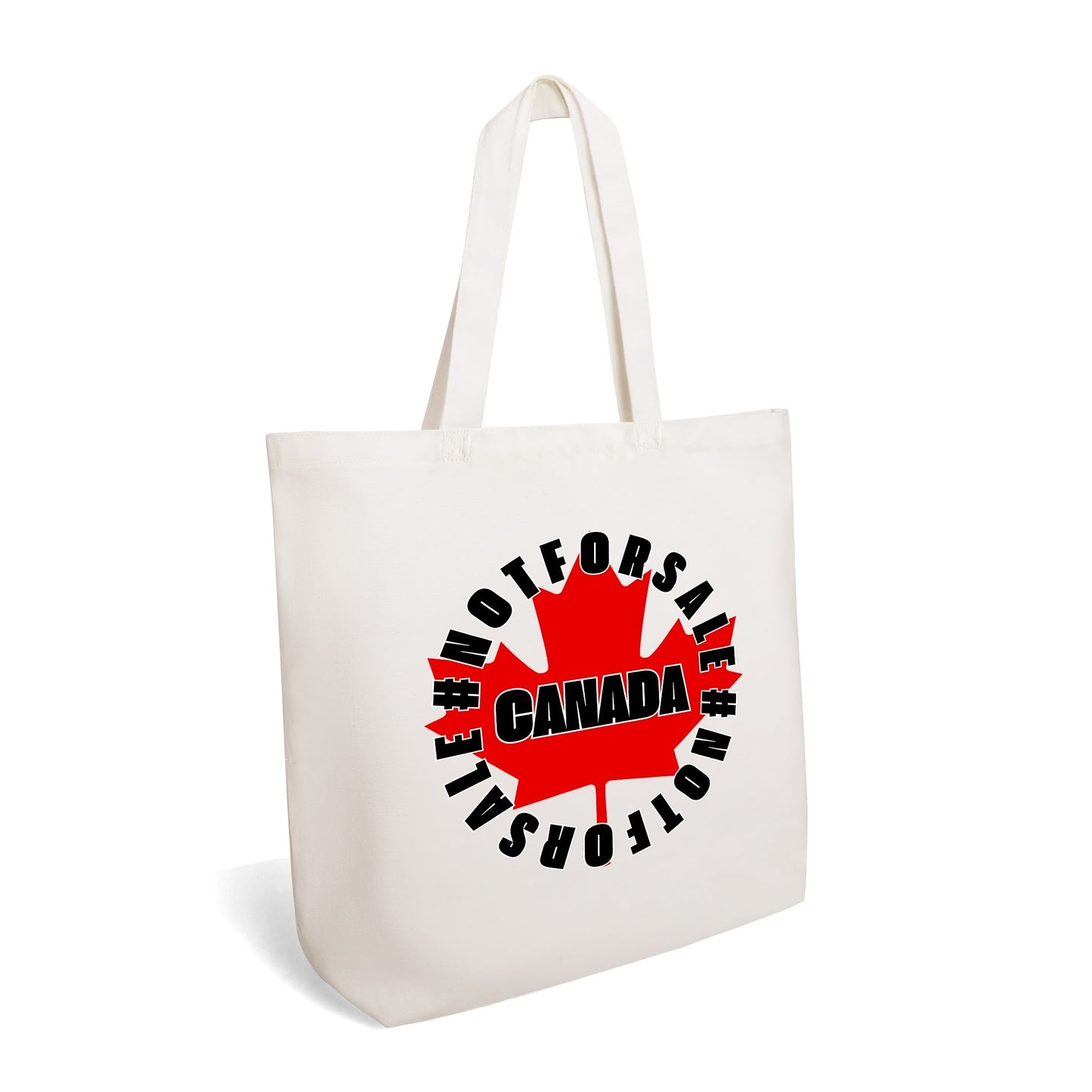 O Canada - Eco-Friendly Cotton Tote Bag – Spacious & Durable Design (Single-Sided Print)