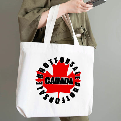 O Canada - Eco-Friendly Cotton Tote Bag – Spacious & Durable Design (Single-Sided Print)