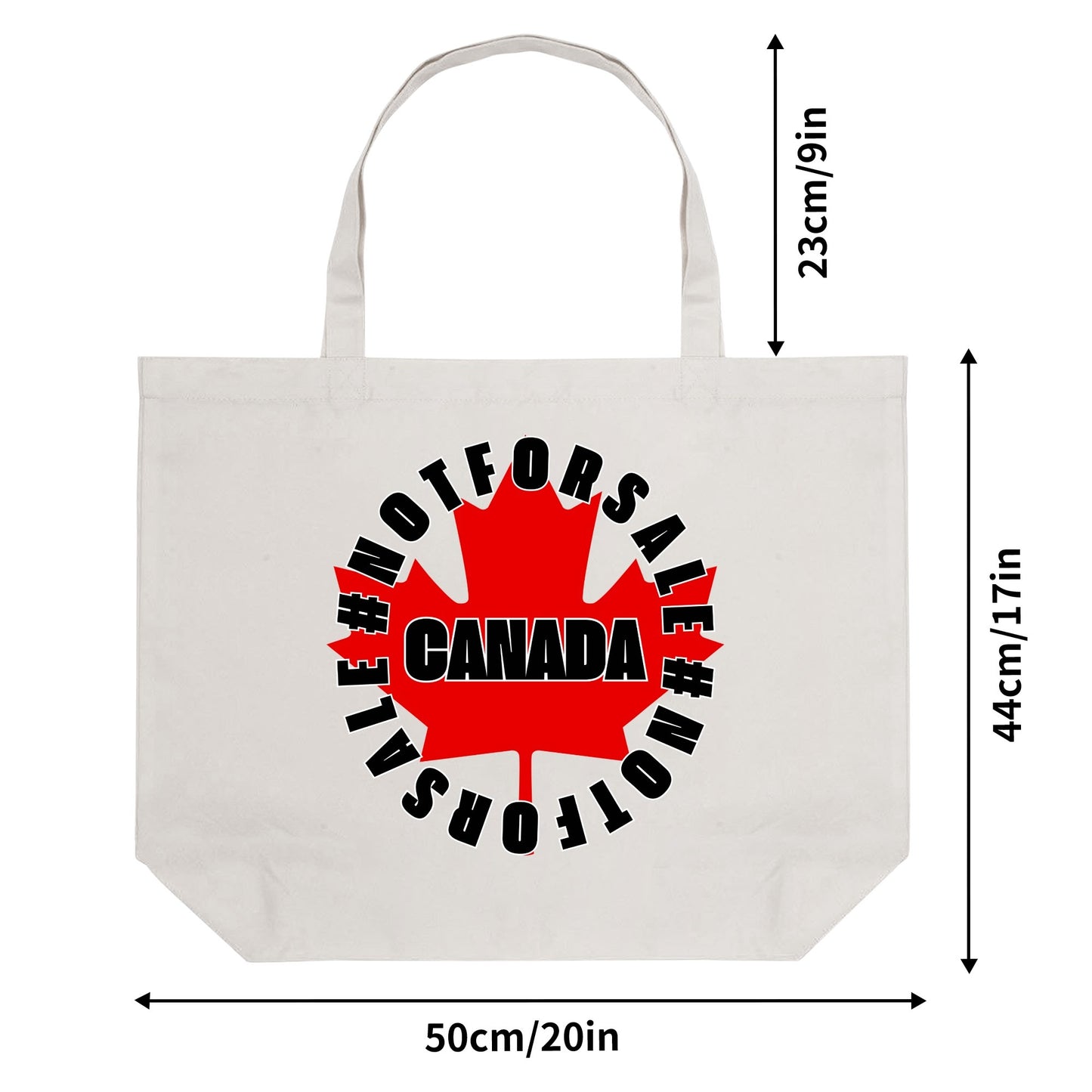 O Canada - Eco-Friendly Cotton Tote Bag – Spacious & Durable Design (Single-Sided Print)