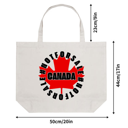 O Canada - Eco-Friendly Cotton Tote Bag – Spacious & Durable Design (Single-Sided Print)