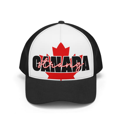 Canada Strong on a Maple Leaf - Unisex Baseball Cap – Stylish, Comfortable, and Versatile