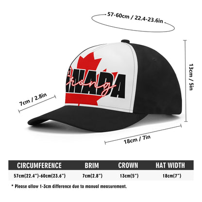 Canada Strong on a Maple Leaf - Unisex Baseball Cap – Stylish, Comfortable, and Versatile