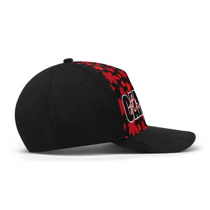 Canada Strong on Maple Leaf Background - Unisex Baseball Cap – Stylish, Comfortable, and Versatile