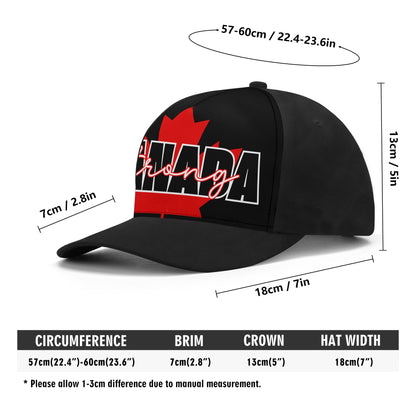 Canada Strong on a Maple Leaf - Unisex Baseball Cap – Stylish, Comfortable, and Versatile