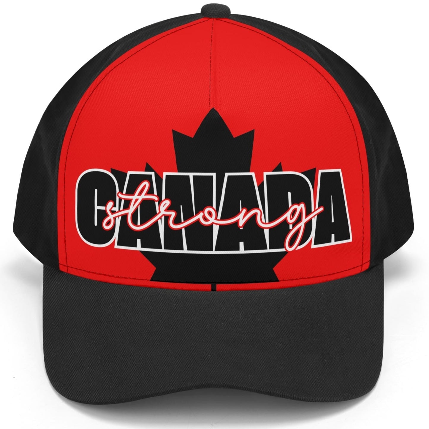 Canada Strong on a Maple Leaf - Unisex Baseball Cap – Stylish, Comfortable, and Versatile