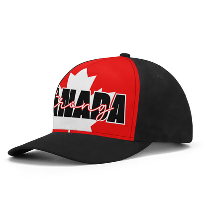 Canada Strong on a Maple Leaf - Unisex Baseball Cap – Stylish, Comfortable, and Versatile