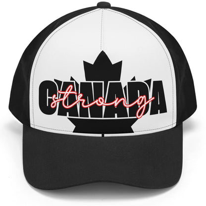 Canada Strong on a Maple Leaf - Unisex Baseball Cap – Stylish, Comfortable, and Versatile