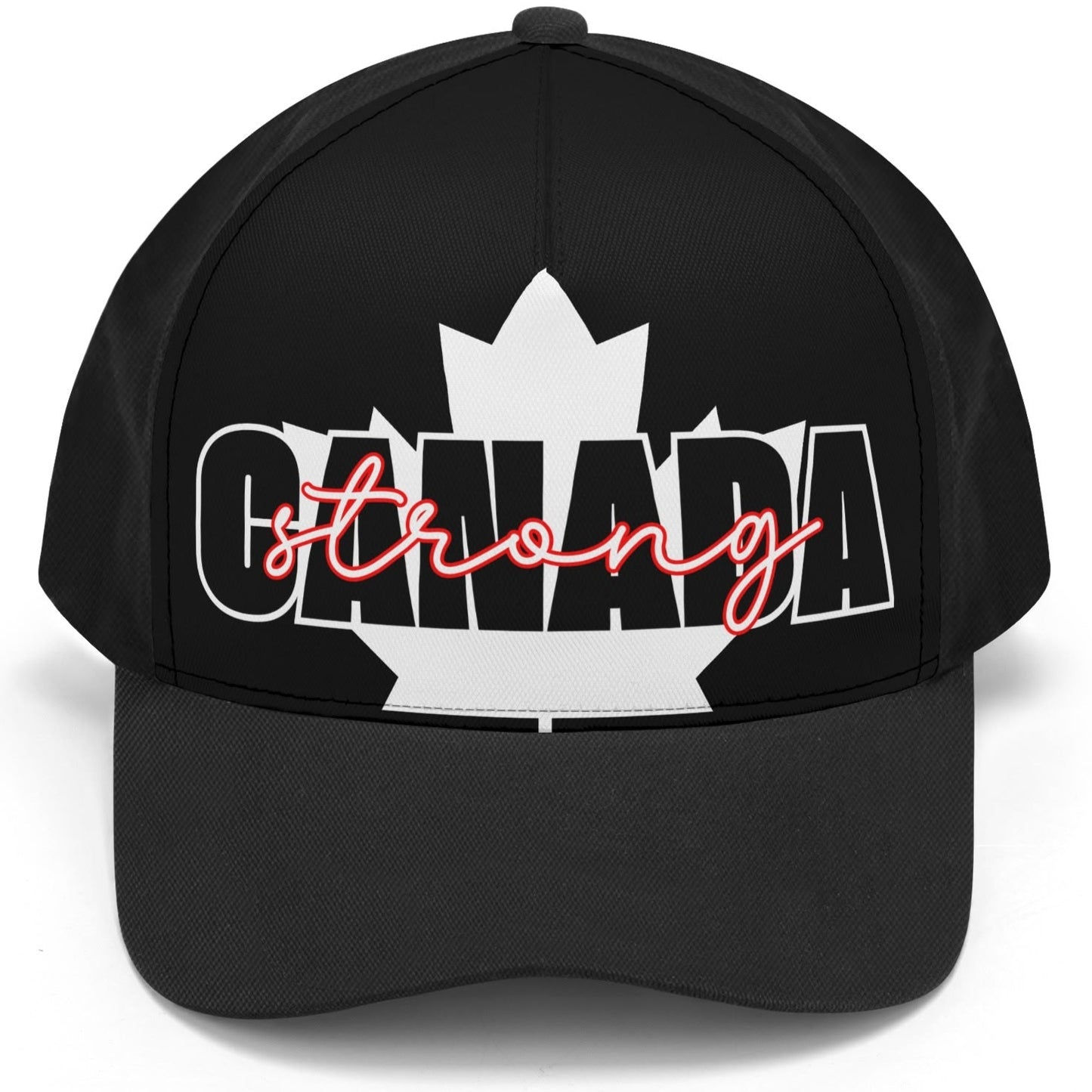 Canada Strong on a Maple Leaf - Unisex Baseball Cap – Stylish, Comfortable, and Versatile