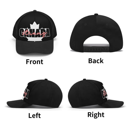 Canada Strong on a Maple Leaf - Unisex Baseball Cap – Stylish, Comfortable, and Versatile