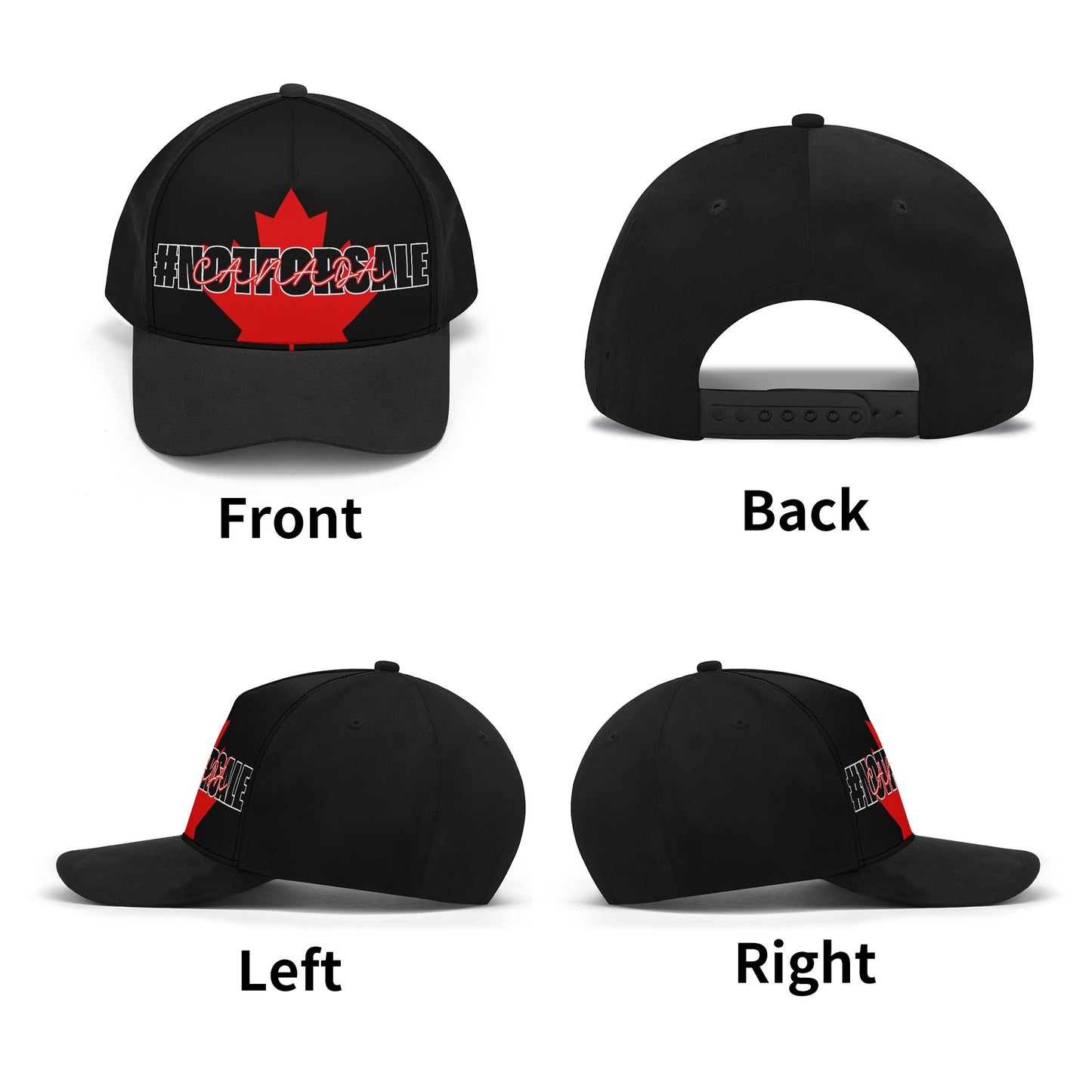 Canada - #NOTFORSALE on a Maple Leaf - Unisex Baseball Cap – Stylish, Comfortable, and Versatile