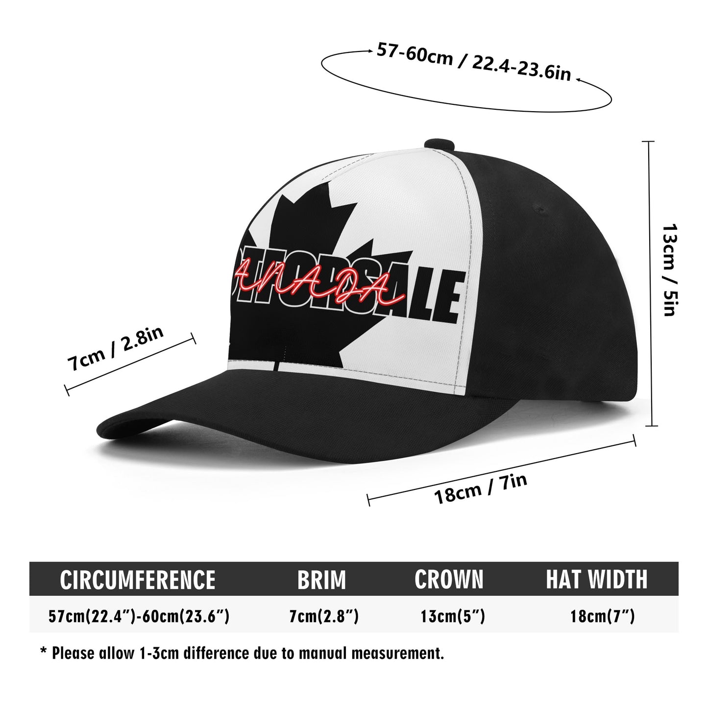 Canada - #NOTFORSALE on a Maple Leaf - Unisex Baseball Cap – Stylish, Comfortable, and Versatile