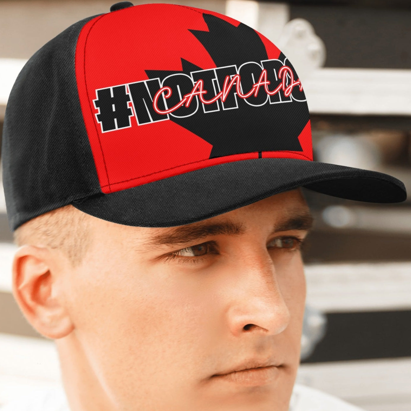 Canada - #NOTFORSALE on a Maple Leaf - Unisex Baseball Cap – Stylish, Comfortable, and Versatile